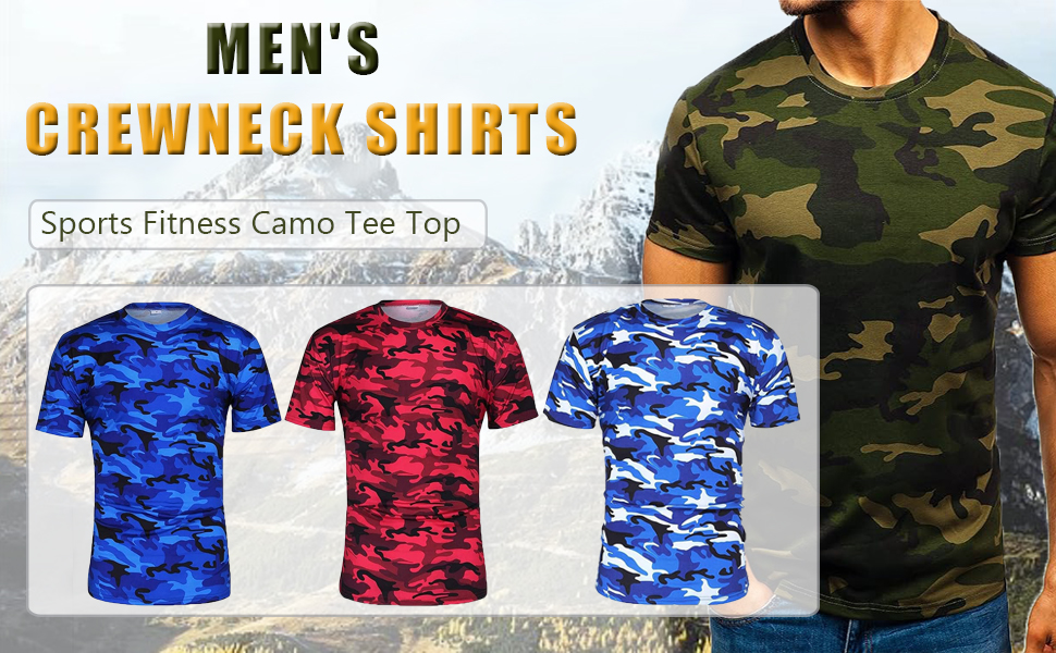 Camo Plus Size Short Sleeve Shirts