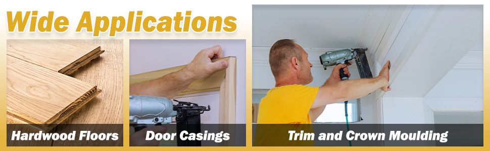 Wide range of applications including hardwood floors, door casing, trim, and crown moulding