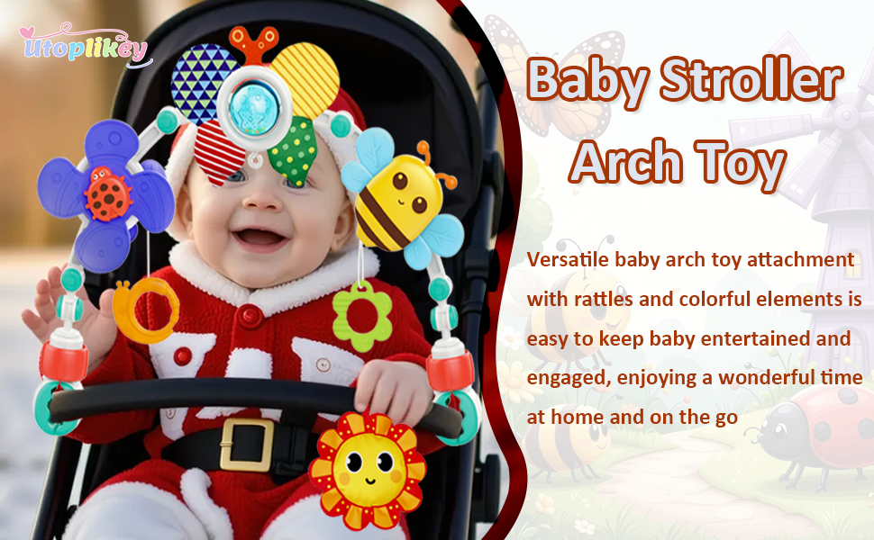 Baby stroller arch toy