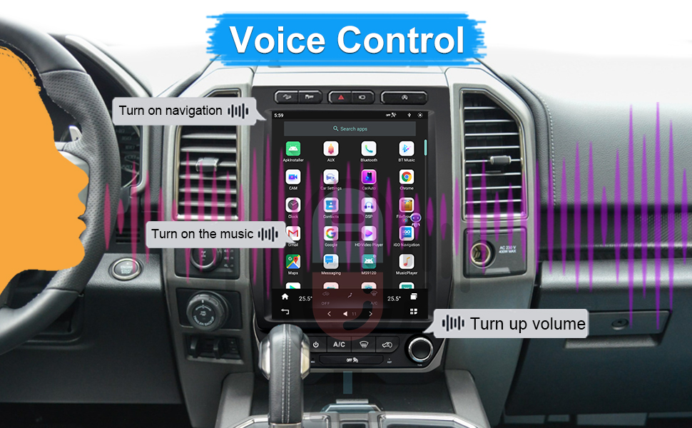 8G+128G Android 11 Car Stereo with Apple Carplay & Android