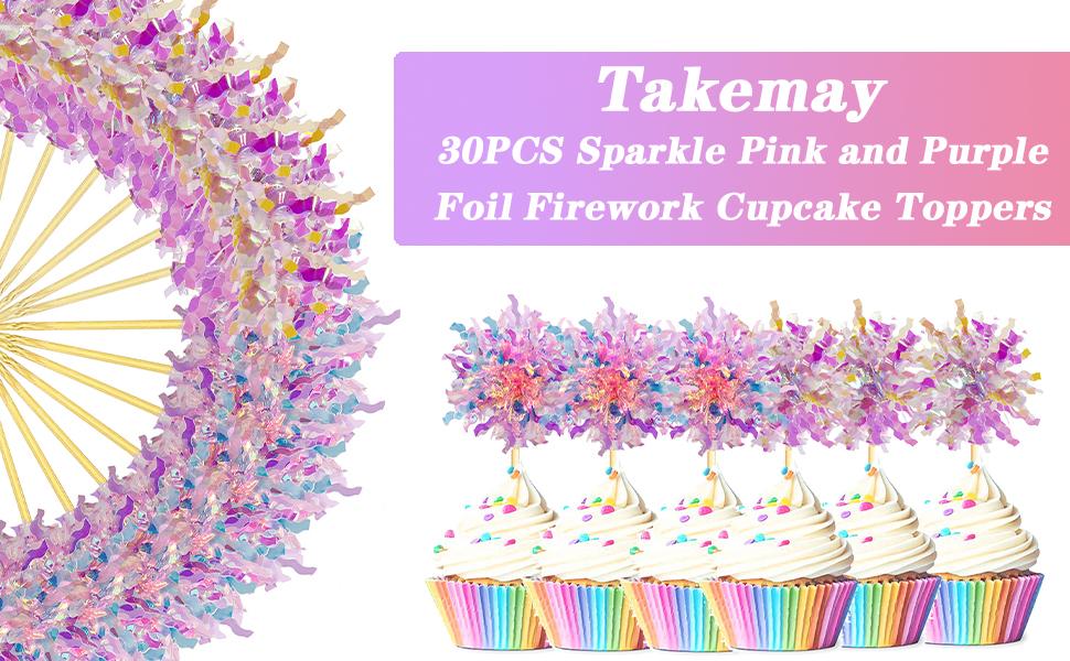 iridescent cake topper