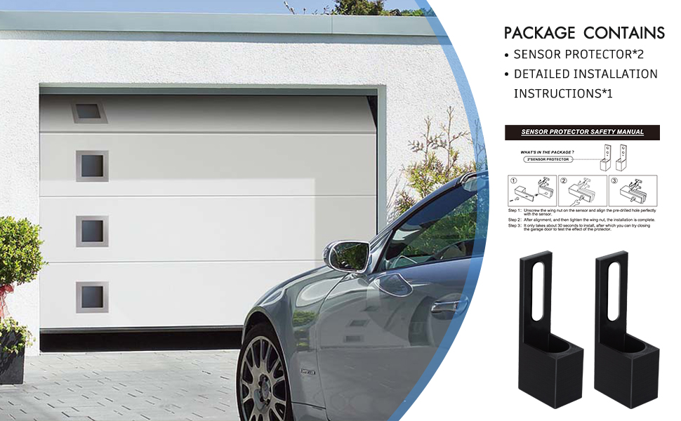 Garage Door Sensor Sun Shield 2 Pack Garage Door Sensor
