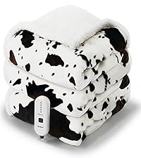 Manta térmica con estampado de vaca