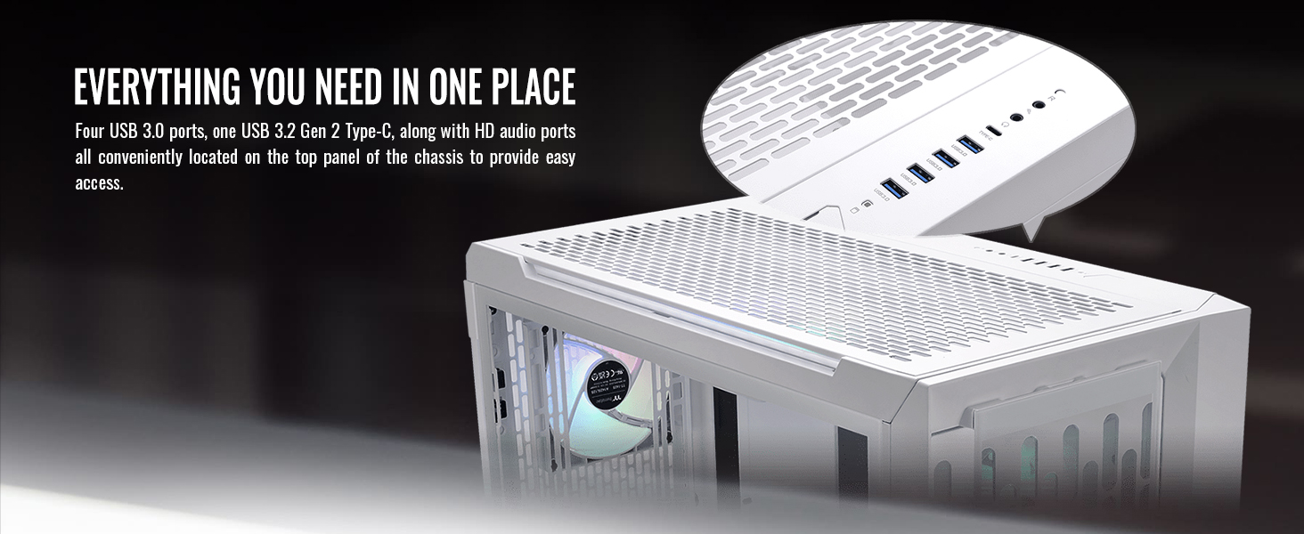 Thùng Máy Tính Thermaltake Thermaltake CTE C750 TG 22 CTE C750 TG ARGB Snow Full Tower Chassis