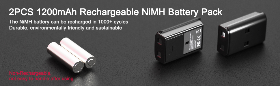 1200mAh Rechargeable Battery Pack