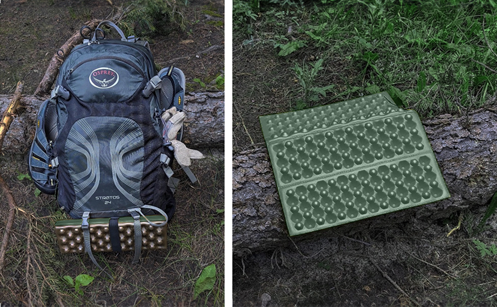 Foam Camping Sit Pad, IXPE Foldable Z Seat Pad Cushion