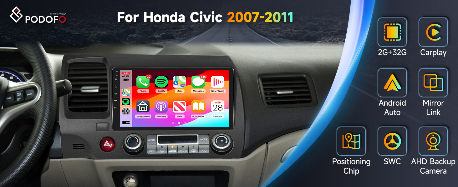 Car stereo with apple carplay