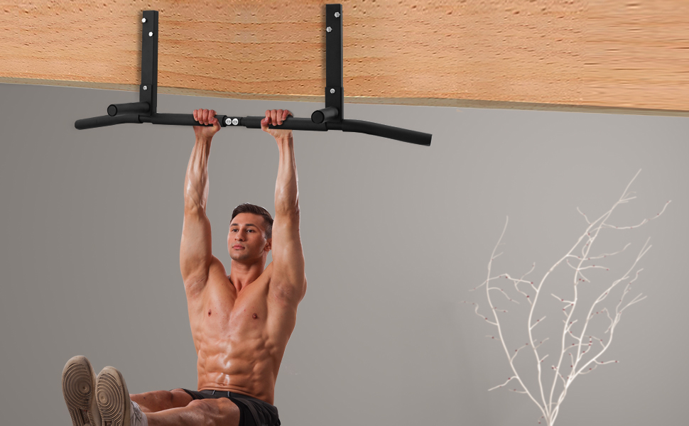 Fitarc Joist Mount Pull Up Bar, Chin Up Bar Ceiling Mount, Heavy Duty