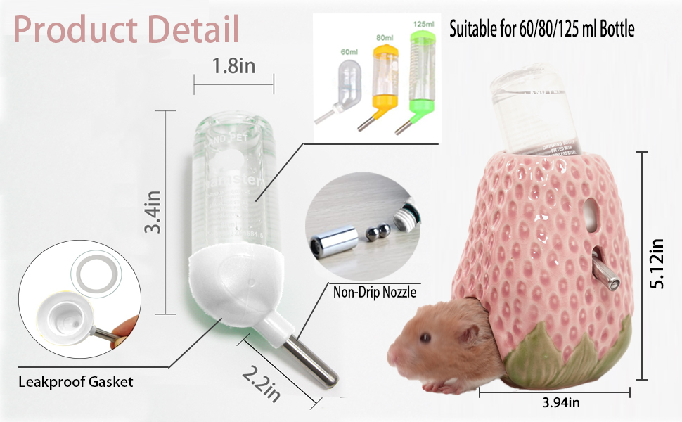 hamster water bottle with stank