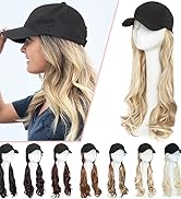 baseball hat with hair