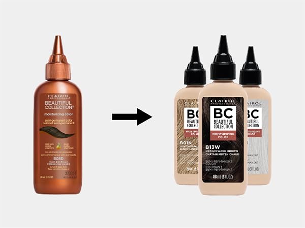 Beautiful Collection semi-permanent color New packaging same formula 