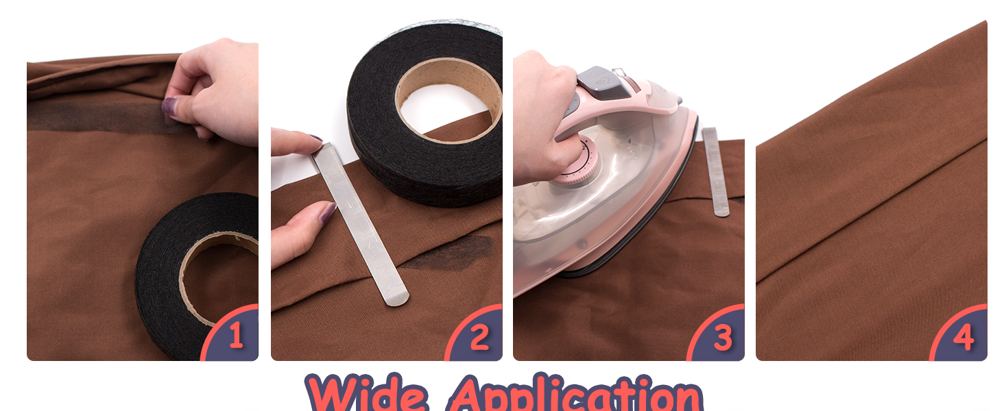 fabric fusing tape iron hemming tape curtains