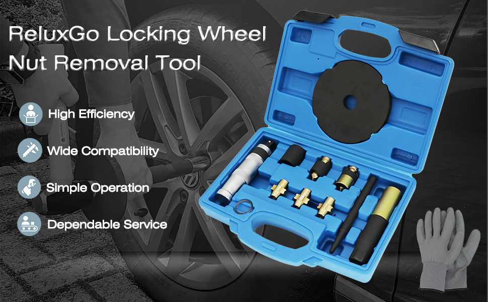 ReluxGo wheel lock removal kit, Locking Wheel Nut Key
