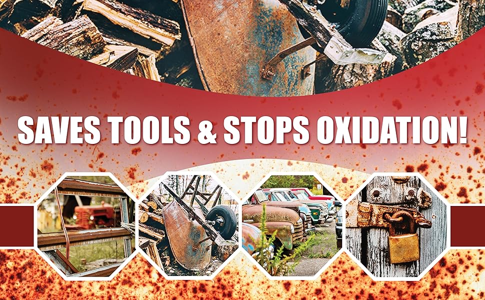 Rust Kutter Stops Rust and Converts Rust Spots to Leave A