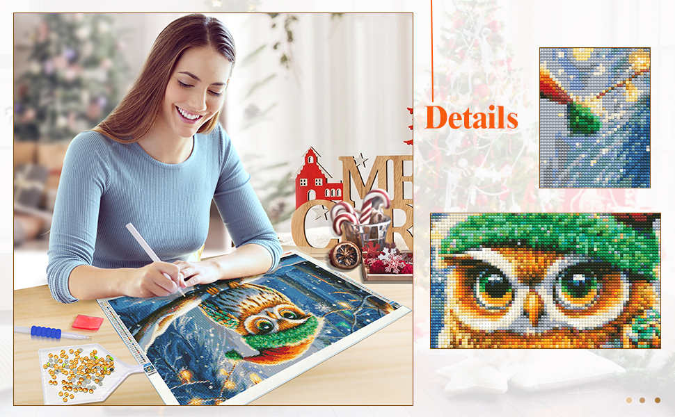 JOOZ Large Christmas Diamond Painting Kits for Adults 5D