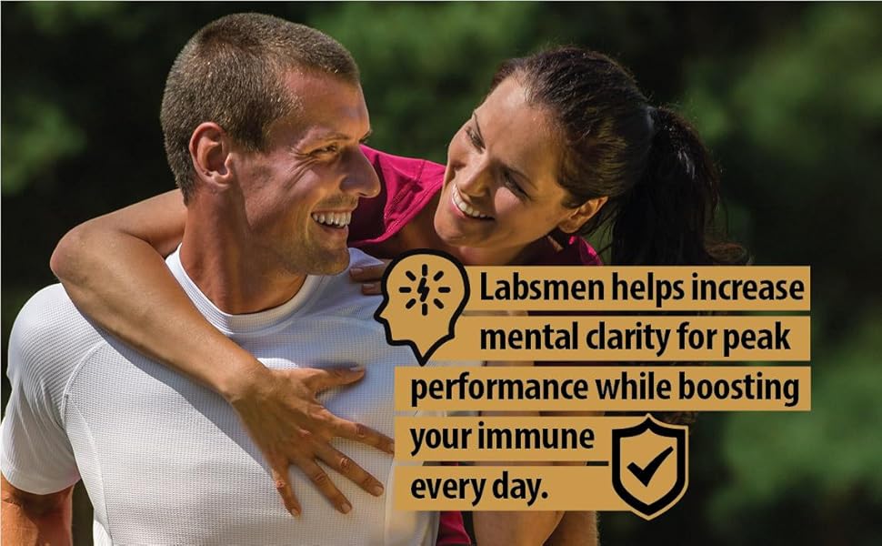 Labsmen helps increase mental clarity for peak performance while boosting your immune every day.