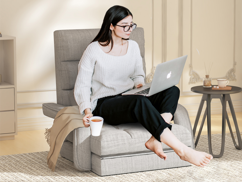Amazon.com: DHMAKER Folding Floor Chair, Floor Gaming Chair