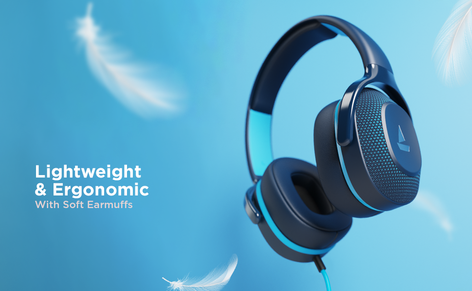 boAt BassHeads 950v2 Wired Over Ear Headphones with Mic, with 40mm Audio Drivers, Soft Ear