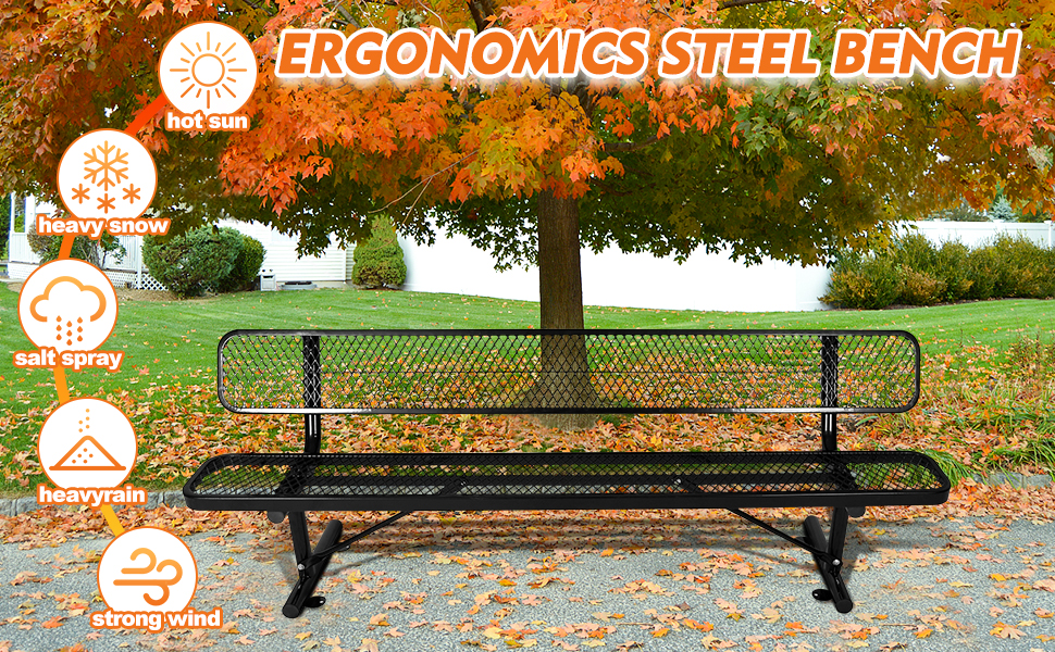 Commercial-Grade Outdoor Seating for Lawn, Patio, Park, Yard, Garden, Porch