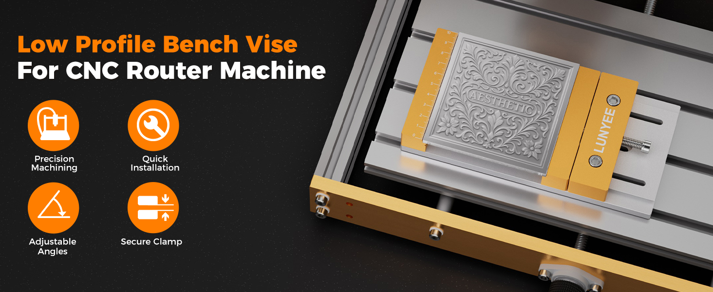 CNC Vise Worktable for Desktop CNC Router Machines