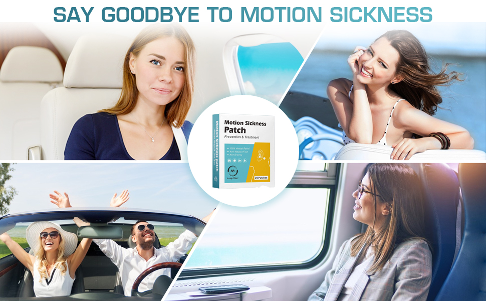 20 Pcs Motion Sickness Patches, Anti Sickness Patches for Sea Sickness