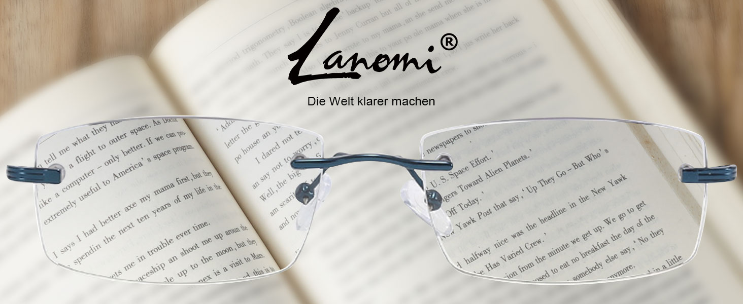 Lesebrille Rahmenlose Blaulichtfilter 