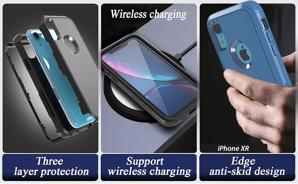 YmhxcY for iPhone XR Case iPhone XR Phone Case with [2 Pcs