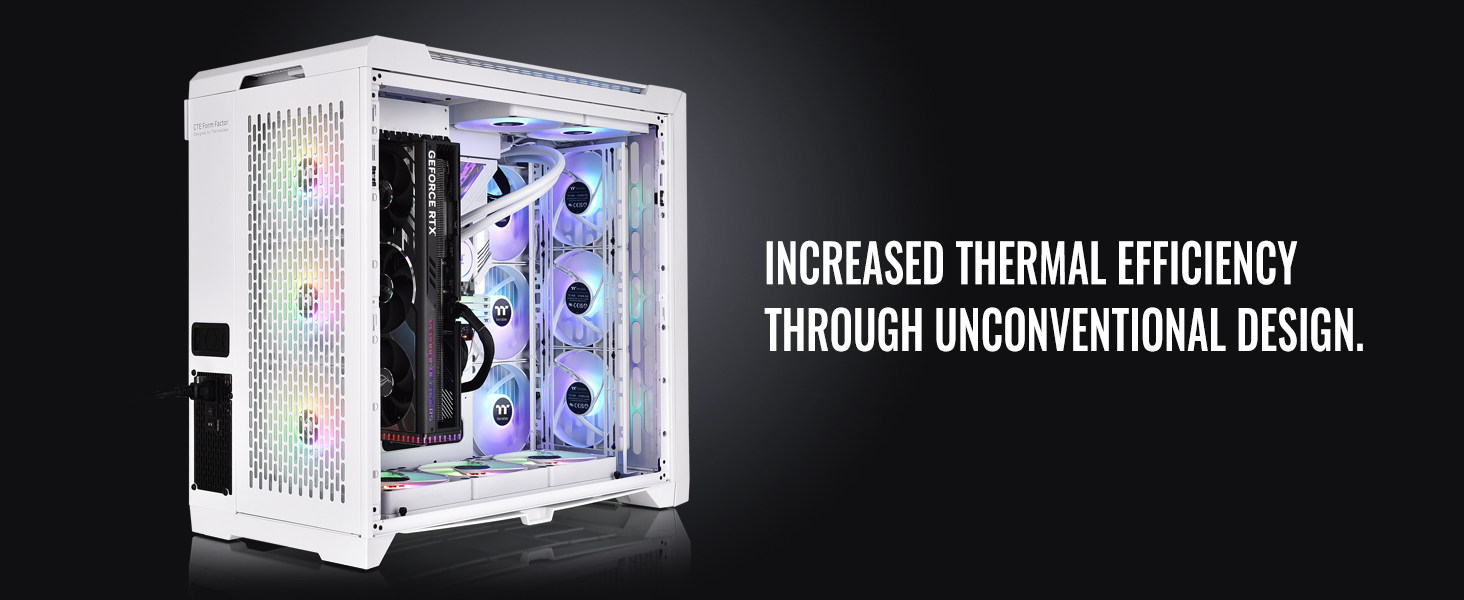 Thùng Máy Tính Thermaltake Thermaltake CTE C750 TG 10 CTE C750 TG ARGB Snow Full Tower Chassis