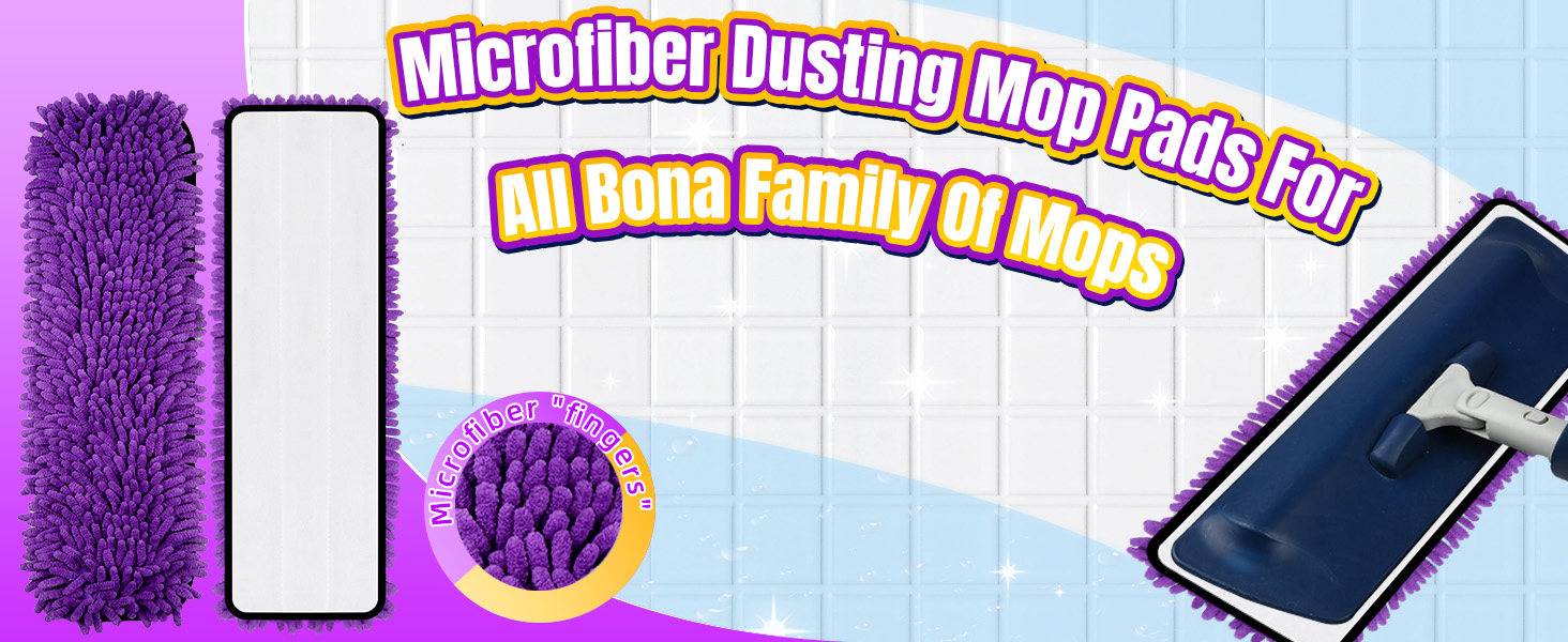 4 Pack Pet System Microfiber Sweeping Pad for Bona Mops