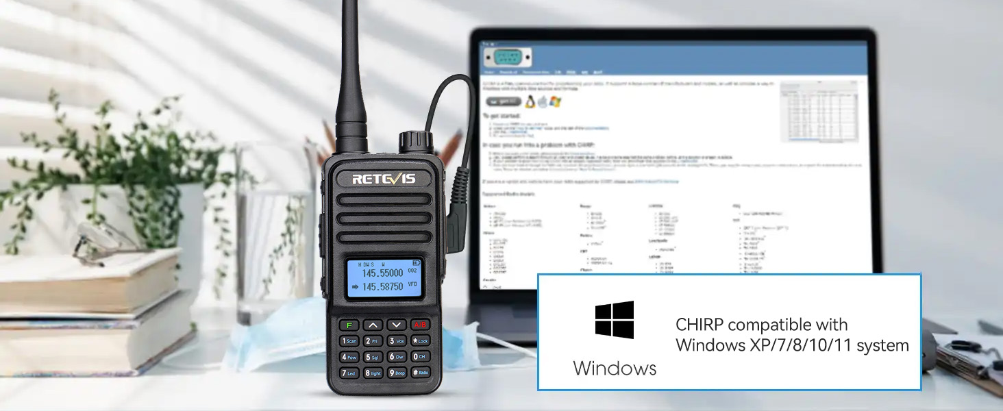 Retevis RT85 Ham Radios Long Range,High Power Walkie Talkies,Dual Band Radio,Built in VFO,DTMF,VOX,Emergency Alarm,Flashlight,Handheld Ham Radios for Family Survival Gear Camping Hunting (2 Pack) 11 Support CHIRP