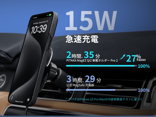 Amazon.co.jp: 「PITAKA」Qi2規格対応 MagSafe対応 車載ホルダー