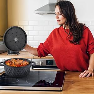 suppentopf pot 28 cm hoher rand brotbacktopf burnhard gasgrill töpfe induktion kochtopf set töpfern