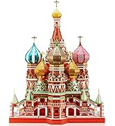 Piececool 3D Metal Puzzle Model Kits Saint Basil’s Cathedral Metal Building Kit for Adults, Brain...