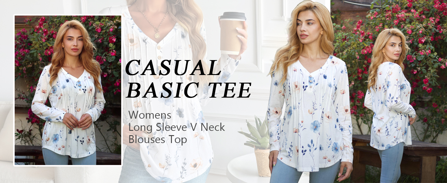 Pleated Front Womens Tops