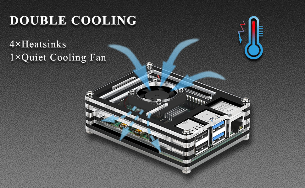 Raspberry Pi 4 Model B アクリルケースセット Amazon.co.jp: RasTec RasTech Raspberry Pi 4 ケース セット 9