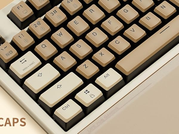 Wireless Triple Mode Bluetooth 5.0/2.4G/USB-C Hot Swappable Mechanical Keyboard w/Wrist Rest