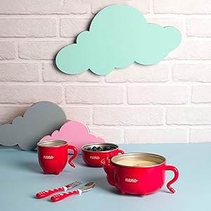 Neno MUCCA Set Thermal-Kindergeschirr