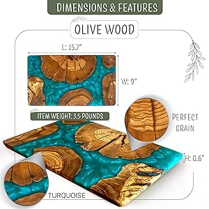 fancy cutting board resin