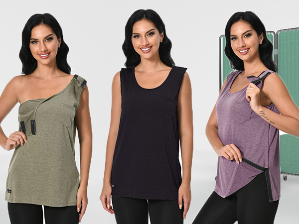 Post Shoulder Surgery Shirts Men Women Post OP Surgical Tank