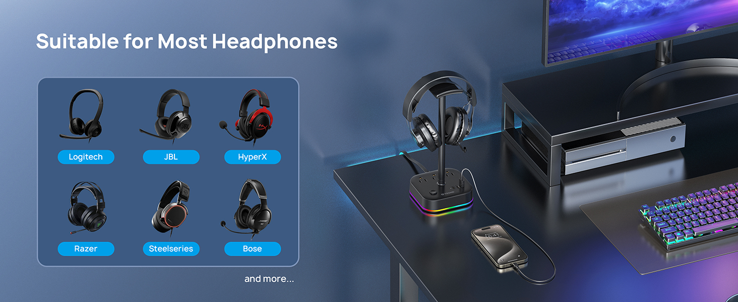 headphone holder desk
