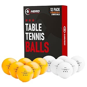 12 pack of table tennis balls
