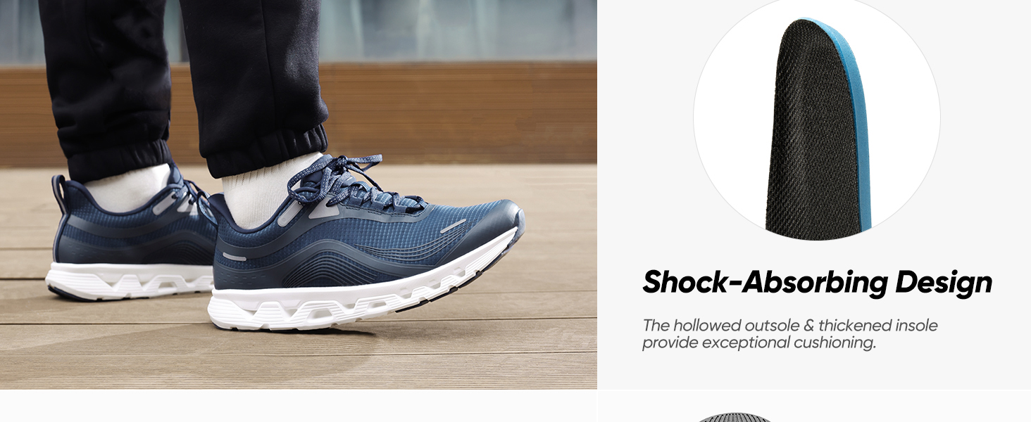 Mens Fashion Sneakers Comfortable Athletic Running Tennis Walking Shoes for Gym Workout Travel