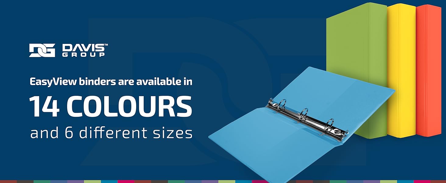 Easyview Premium, 2Inch Mini Binder, 8.5"x5.5", 3Ring Binders for