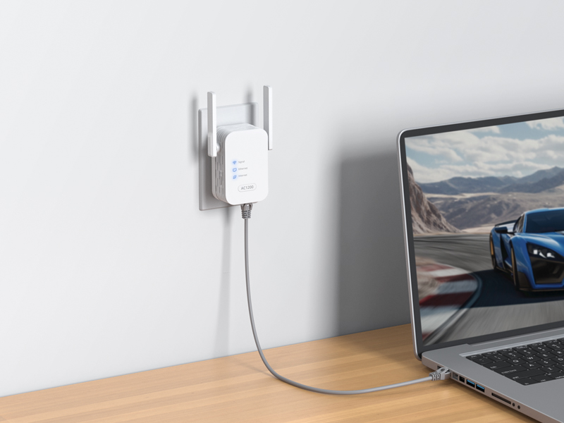 Setup Step 3 Relocate WiFi to Ethernet Adapter and Connect a Wired Device with an Ethernet Cable