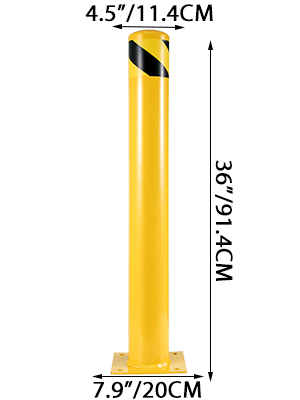 yellow powder coat pipe