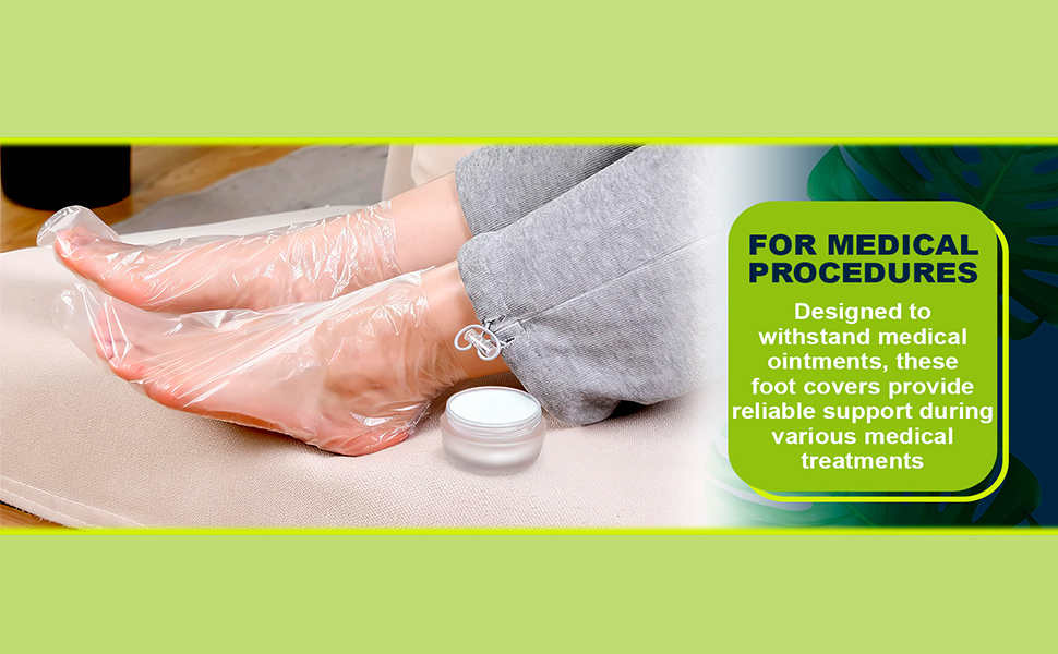 Paraffin Wax Bags, Plastic Foot Covers for Feet – Leak-Proof