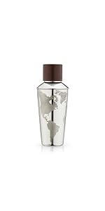 Amazon.com: Viski Globe Stainless Steel Cocktail Shaker with