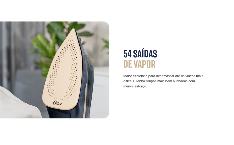 Ferro de Passar Oster, 2 em 1, Sem Fio