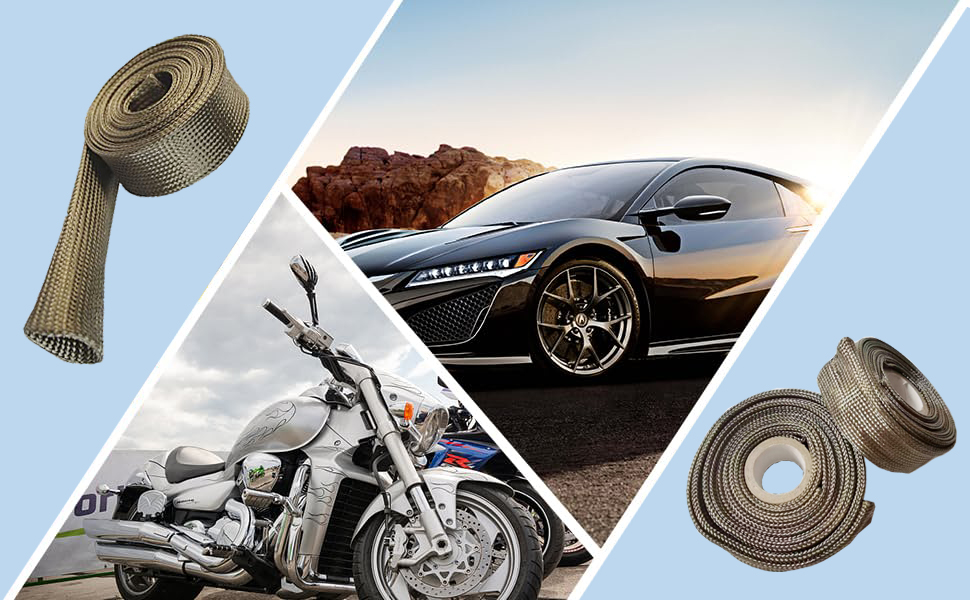 Spark Plug Wire Heat Shield 2500 Degree Basalt fiber Wrap Heat Sleeve