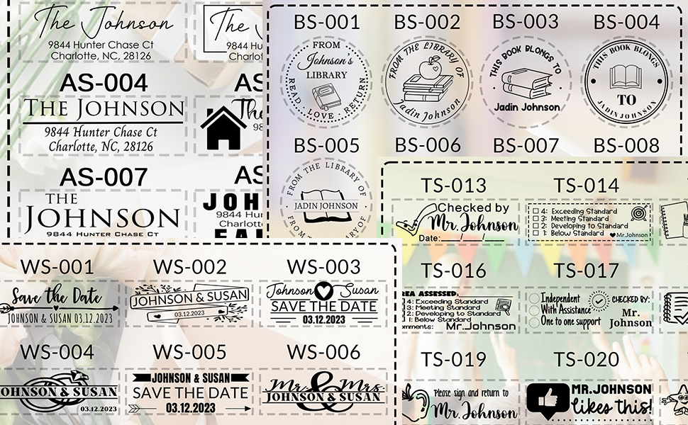 Personalized Teacher Stamp Custom Self Inking Sign and